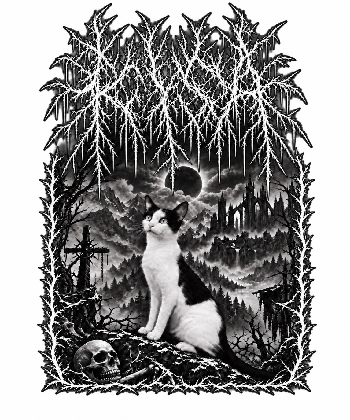 Approved Kysa black-metal assembly